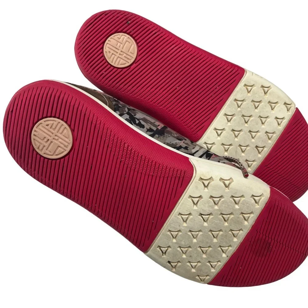 Plae SIZE 8.5 WOMENS Prospect Rose Granite Tie Sneakers Pink Grey Taupe Beige - Picture 11 of 12